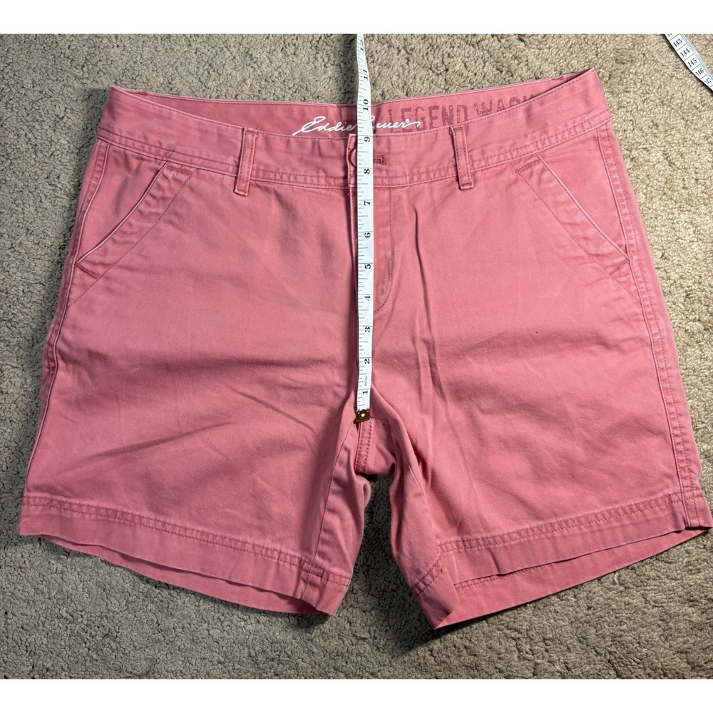 Eddie Bauer Legend Wash Mercer Shorts Women 4 Salmon Slash Pockets Outdoor - Picture 8 of 10